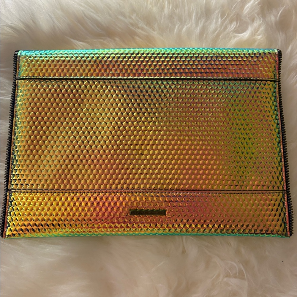 Rebecca Minkoff Holographic Envelope Clutch NWT - Picture 4 of 7